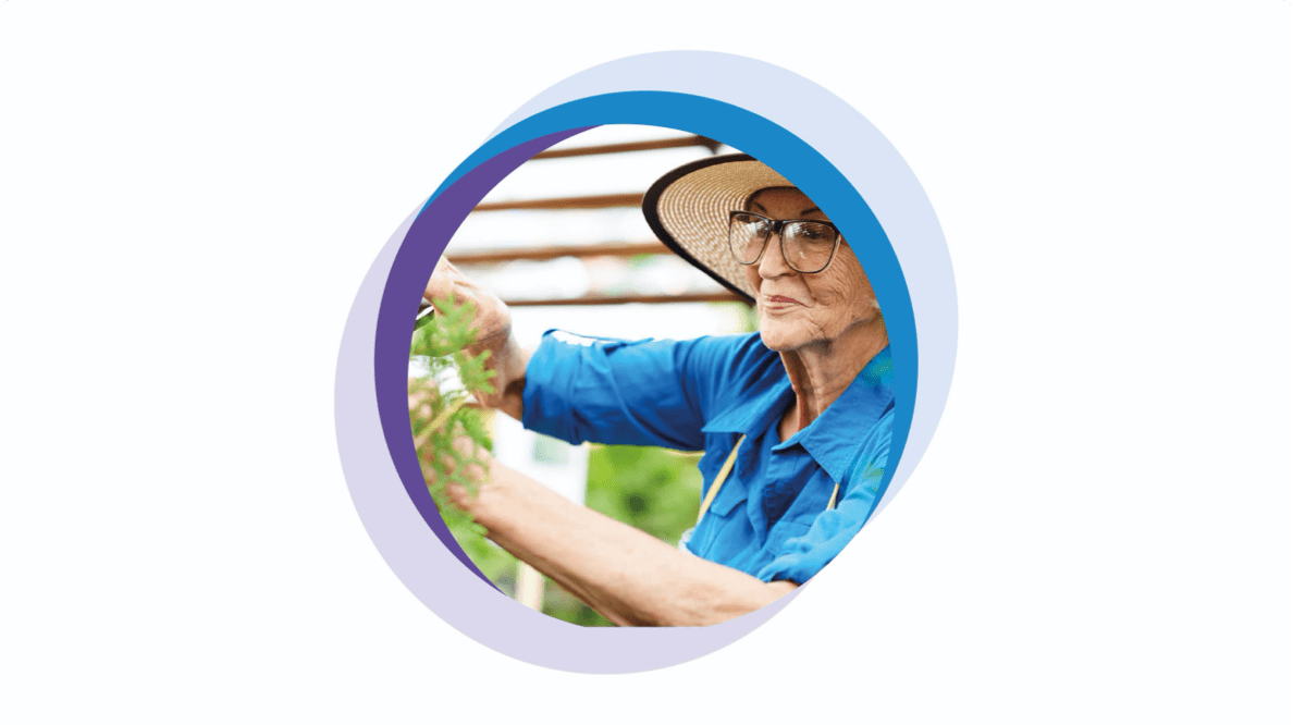 idős nő, kertészkedés, 2-es típusú diabétesz kezelése, Act4Diabetes