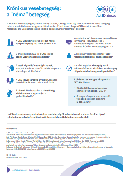 Krónikus vesebetegség a néma betegség
